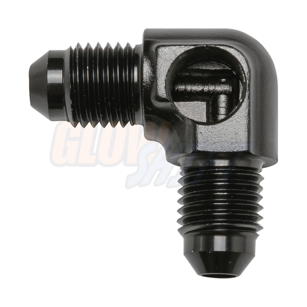 GlowShift 90 Degree 4 AN Male to 4 AN Male Fuel Pressure Sensor