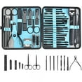thumbnail image 2 of 36 pcs New Professional Manicure Set Pedicure Grooming Kit Includes Scissors, Nail Files, and Travel Case Perfect for Gift, 2 of 10