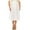 White, variant on Moa Collection Women's Plus Size Classic Solid Flared Lightweight Elastic Waist Long Midi A-Line Skirt, Female