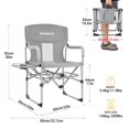 thumbnail image 3 of Chaise de camping pliante King Camp - Gris, 3 of 8