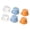 Mixed colors, variant on 6Pcs Rotating Cord Fixer For Phone Charging Cord Data Line Management In Workplace Or Home Desk Mount Cable Organizers