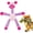 Pink Pig, variant on Plush Dog Squeaky Toy, Durable Pineapple Velvet Chew Toy for Aggressive Chewers Large Medium Small Dogs Interactive Training Teeth Cleaning Stuffed Animal Puppy Relief Boredom