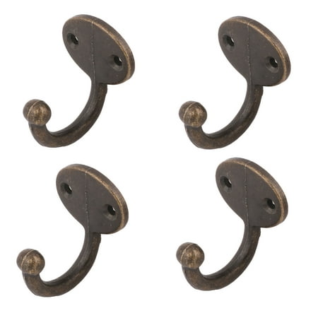 Metal Ball End Screw Fixed Single Hook Coat Scarf Hangers Keychain ...