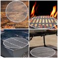 thumbnail image 2 of BRIGHTFUFU Parrilla de estufa Parrilla de barbacoa Parrilla de metal Parrilla de metal redonda Parrilla de red Parrilla de malla para barbacoa, 2 of 7