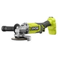RYOBI ONE+ HP 18V Brushless Cordless 4-1/2 in. Angle Grinder Kit with 4 ...