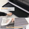 thumbnail image 6 of Arlopu Dog Crate Furniture, Indoor Side End Table, Modern Kennel for Dogs up to 70 lbs, Heavy Duty Dog Cage House with Removable Tray, Double Doors, 6 of 8