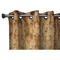 thumbnail image 2 of Grommet Curtain Velvet Embossed Damask Curtain Panel 54 Inch Wide, 2 of 11