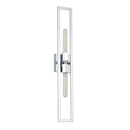 

Dainolite WTS-292W-PC Incandescent Wall Sconce with Two Light Polished Chrome