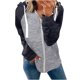 thumbnail image 2 of ICHUANYI Clearance Women's Fashion Splicing Printing Loose Long Sleeve Tops Casual Sweatshirt(Gray, XXL) ICHUANYI WER2023081111360, 2 of 6