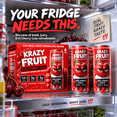 thumbnail image 6 of Krazy Fruit Prebiotic Sparkling Water, Evil Cherry Cola, 12% Real Fruit Juice, 3g Prebiotic Fiber, No Artificial Sweeteners, 12 fl oz, 6 Count, 6 of 13