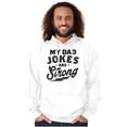 thumbnail image 4 of My Dad Jokes Are Strong Funny Fathers Hoodie Hooded Sweatshirt Men Brisco Brands S, 4 of 6