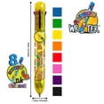 thumbnail image 2 of Rainbow Writer - Giraffe Pen by Deluxebase. Multicolored, Medium Point, 8-in-1 Retractable Novelty Ballpoint Pen with Cute Animal Design., 2 of 4