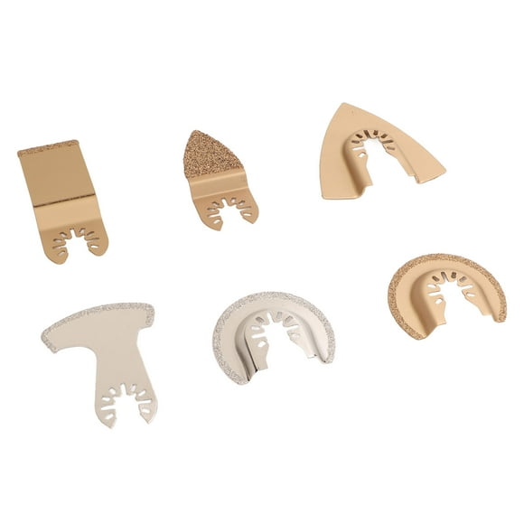 Oscillating Saw Blade Set, Cemented Carbide Wear Resistance 6PCS Mixed Multitool Saw Blade For Tile