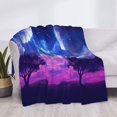 thumbnail image 4 of Throw Blanket for Couch Sofa and Bed, Dreamy Colorful Starry Sky Soft Plush Throw Blanket, Fuzzy Cuteness Comfy Warm Washable Flannel Blanket Throws for All Season, 4 of 8