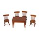 thumbnail image 1 of 5 Piezas Modelo Mobiliario Miniatura Muebles Comedor Sillas Mesa Juguetes Simulación Madera Adecuado para Niños Coleccionistas Decoración de Interiores, 1 of 9