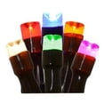 thumbnail image 1 of Vickerman X11B135 Vickerman 35 Multi-Colored Wide Angle LED Light on Brown Wire 15' Christmas Light Strand, 1 of 3