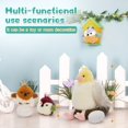 thumbnail image 6 of Muiteiur 7 Pcs Bird Stuffed Animal Giant Parrot Plush Toy with 3 Bird Babies, 2 Eggs, and 1 Nest Set, 6 of 8