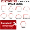 thumbnail image 3 of ShadeMart High-Density Custom Foam Sheet – 70D Firm Cushion for DIY Upholstery, Seats, Benches, and Chairs – Max 55" x 119", Cut to Size, Long-Lasting Support (3" Thickness), 3 of 6