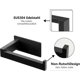 thumbnail image 3 of Modern toilet paper holder made of black stainless steel, rust-proof, no drilling required, 3 of 5