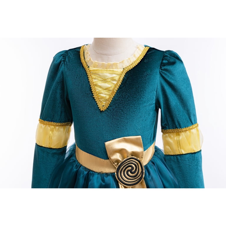 brave princess dress up Disney Brave Merida Princess Costume Adult Dress Film Garment Cosplay#