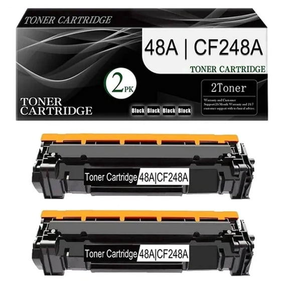 2-Pack (Black) 48A | CF248A Toner Cartridge Compatible for Pro M15a M15w M28a M28w M30w M31w Printer CF248A Toner Cartridge.