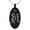 Black, variant on Stainless Steel Letter M Initial Floral Monogram Engraved Small Oval Charm Pendant Necklace