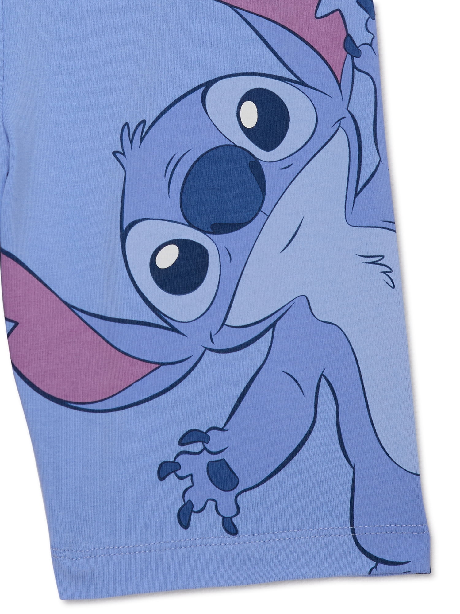 Disney Stitch Girls Graphic Print Bike Shorts, Sizes 4-16