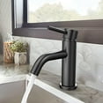 thumbnail image 7 of Camile Single Handle Lavatory Faucet With Drain Kit Included In Matte Black, 7 of 7