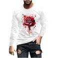 thumbnail image 2 of WXLWZYWL Halloween Tops for Men Men's Halloween Horror Blood Vessel Heart Graphic T-Shirt Bat Shirt Bloody Shirt Spooky Scary Halloween Costume, 2 of 5