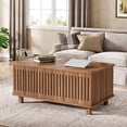 thumbnail image 3 of Tribesigns 43" Lift Top Coffee Table with Spacious Vertical Louver Hollowing Storage Bin, 3 of 7