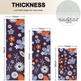 thumbnail image 4 of Darkpurple Daisy Flower Orange Petals Pattern Kitchen Rugs Sets Of 3,Kitchen Runner Rugs Non Skid Washable,Decorative Kitchen Floor Mats for Kitchen,Sink,Laundry,17"x30"+ 17"x47" + 17"x59", 4 of 6