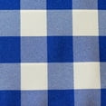thumbnail image 2 of Ultimate Textile (2 Pack) 72 x 120-Inch Rectangular Polyester Gingham Checkered Tablecloth - for Picnic, Outdoor or Indoor Party use, Royal and White, 2 of 3