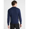 thumbnail image 3 of Free Assembly Men's Cozy Yarn Everyday Crewneck Sweater with Long Sleeves, Size XS-3XL, 3 of 5