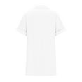 thumbnail image 5 of Diufon Casual Dresses for Women Solid Color Dress with Pockets Lapel Short Sleeve Button Down Dress, 5 of 6