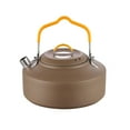 thumbnail image 2 of LOVIVER Bouilloire de Camping Extérieure Théière 1.0 Litre Acier Inoxydable Poignée Pratique Polyvalente Kaki, 2 of 8