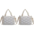 thumbnail image 1 of Bolso Bandolera para Mujer Bolso para Mujer Con Acolchado Algodón Y Nailon A La (blanco), 1 of 4