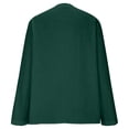 thumbnail image 6 of Duoif Womens Tops Womens Cotton Linen Tops Spring Fashion 2026 Long Sleeve V Neck Button Shirts Casual Loose Summer Blackish Green L, 6 of 8