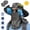 Army Green Ink, variant on 2 in 1 Solar Fan Hat UPF50+ Wide Brim Sun Hat with Fans & Face Cover Neck Flap for Hiking Gardening Outdoor Work