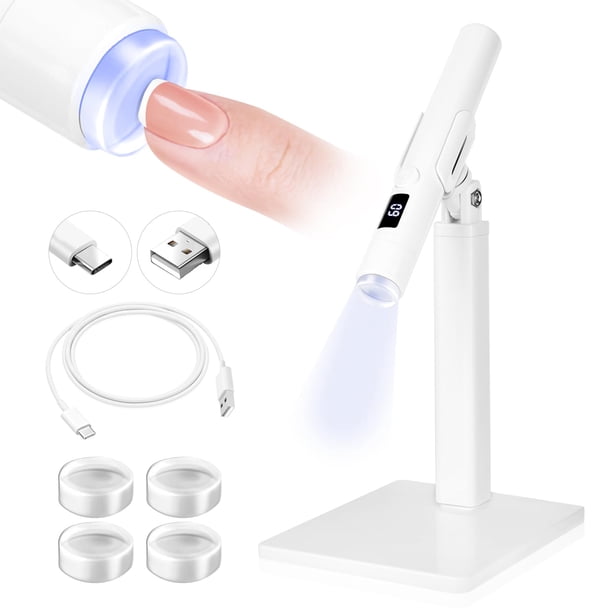 Secador de uñas SAVILAND, blanco, 9 W, LED, para uñas de gel, 8 segundos, secado rápido