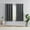 Black, variant on Eclipse Auden Traditional Grey Grommet Blackout Single Curtain Panel, 52" x 84"