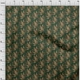 thumbnail image 4 of oneOone Rayon Dark Green Fabric Asian Paisley Diy Clothing Quilting Fabric Print Fabric By Yard 56 Inch Wide, 4 of 4