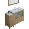 thumbnail image 6 of Vanity Art 48" Single Sink Freestanding Bathroom Vanity Set with Ceramic Top and Mirror, 6 of 8