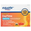Equate Daytime Cold & Flu Liquid Caps; Cold Care for Daytime Cold and Flu ,24 Count