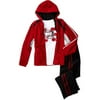 Athletic Works - Boys' 3-Piece Hooded Track Suit and Tee Set