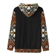 thumbnail image 3 of HUITKMM Sweat à Capuche Court Homme Décontracté Automne Hiver Manches Longues Imprimé Chandail en Molleton Blouse, 3 of 4