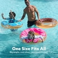thumbnail image 3 of Joyfy Ensemble de 3 Tubes Beigne pour Piscine avec Paillettes, 32,5”, Tube de Nage Gonflable Jouets de Radeau pour Décorations de Fête à la Piscine, 3 of 10