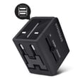 thumbnail image 1 of Adaptador de Viaje HYPERGEAR Clavija Universal con doble puerto USB, 1 of 9