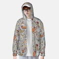 thumbnail image 3 of Picia Funny Chicken Women's Men's UPF 50+ Sun Protection Hoodie Shirt Long Sleeve SPF Fishing Outdoor UV Hiking Lightweight Shirts-Small, 3 of 9