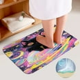 thumbnail image 4 of Cute Planet Cat Bathroom Mats Set 3-piece Bath Mats , Floor Rug Decorations for Kitchen Bathroom Bedroom, 4 of 7