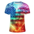 thumbnail image 6 of DODADAWANJ 4th of July Mens Tshirt Novelty American Flag Graphic Tees Big and Tall Short Sleeve Crewneck T Shirt Independence Day Tshirt XXL, 6 of 6